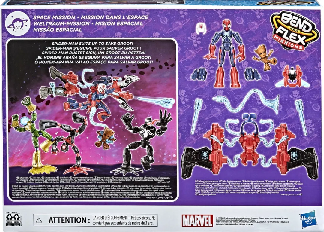 Spider-Man Bend N Flex Space Mission Flex Jet - Speelfiguur 576-7395