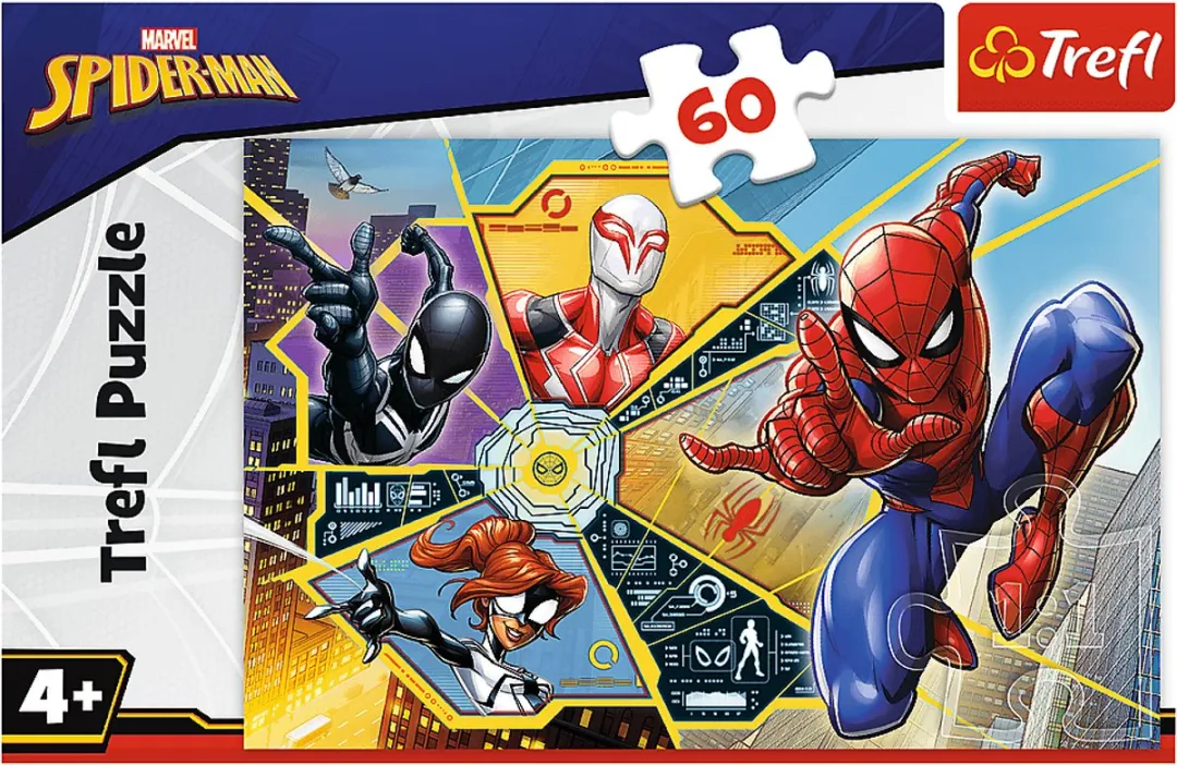 Trefl Puzzel 60 Stuks Disney Marvel Spiderman Avontuur - Meerkleurig