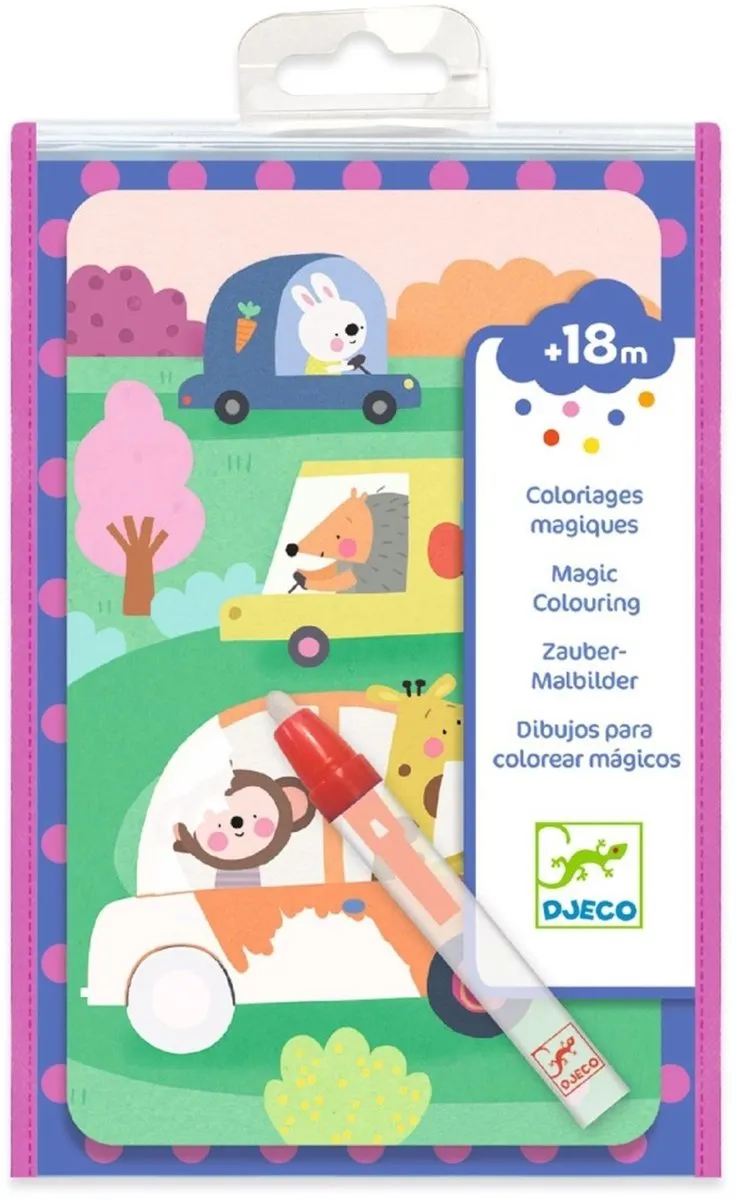 Djeco Magisch Waterkleurboek Op Weg