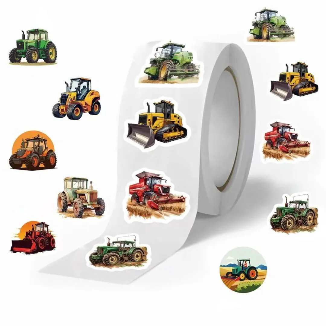 RedParrot Tractor Stickers Stickerrol - 500 Stuks