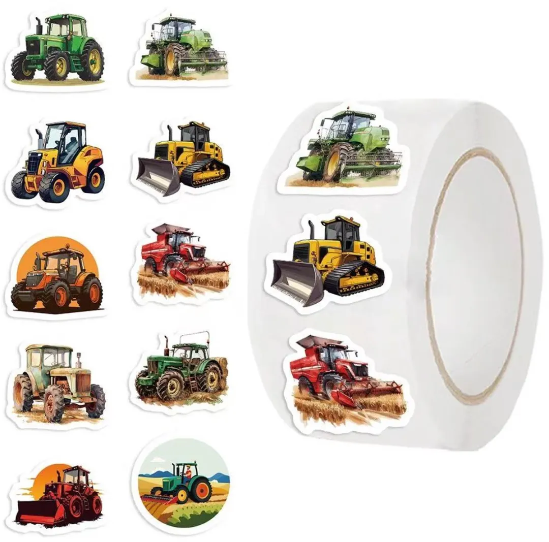 RedParrot Tractor Stickers Stickerrol