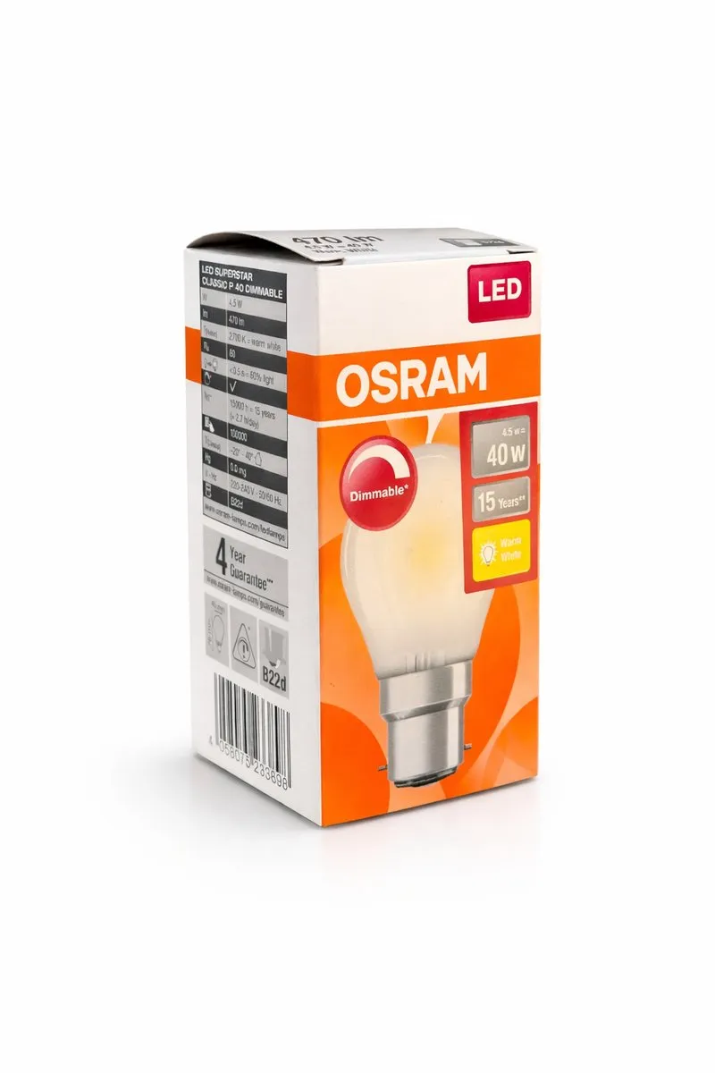 Osram Ledlamp 4.5W Warm Wit