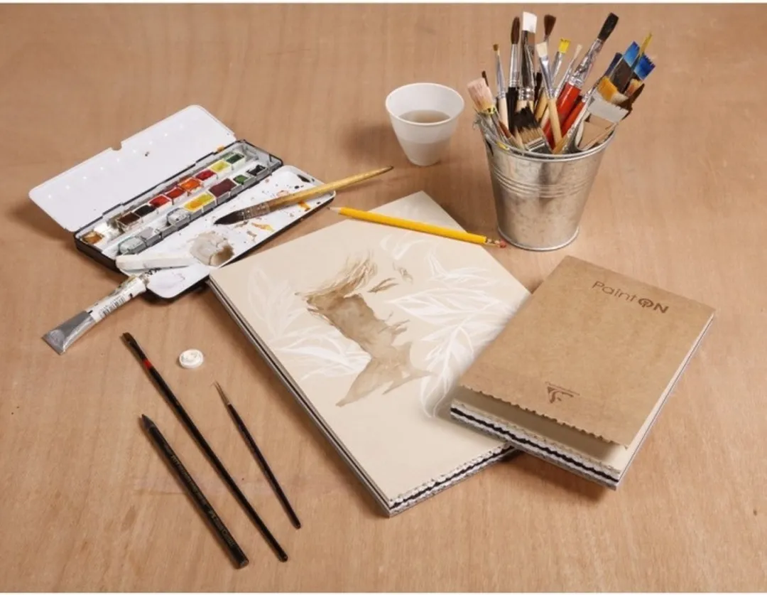 Clairefontaine Mixed Media Blok 17,6x25cm - 250g - 5 Kleuren