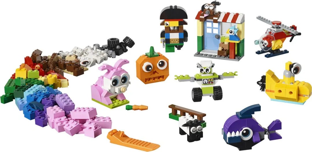 LEGO Bricks and Eyes - 451 Stukken - Geel - afbeelding 6 van 6