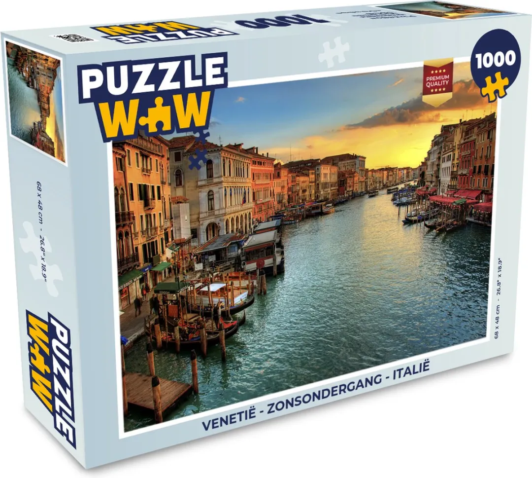 PuzzleWow Venetië Legpuzzel 1000 Stuks