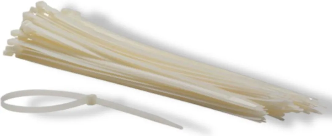 Perel Nylon Kabelbinders 7.6x400mm - Wit - 100 Stuks