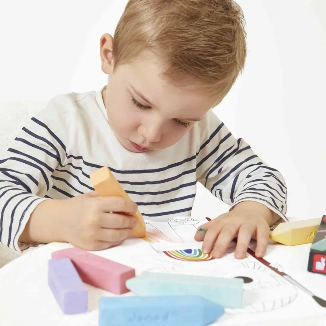 Janod Colo Stoepkrijt Set 6 Kleuren