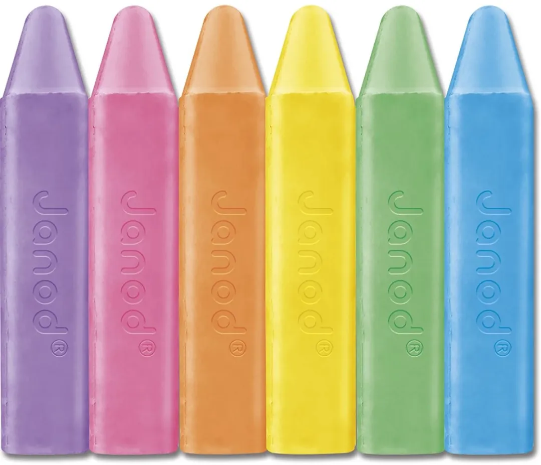 Janod Colo Stoepkrijt Set 6 Kleuren