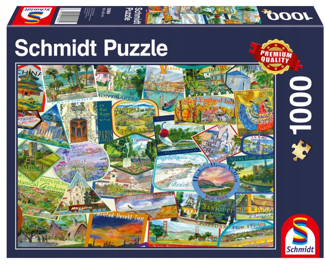 Schmidt Spiele Pamiątki z podróży Puzzle 1000 Stuks