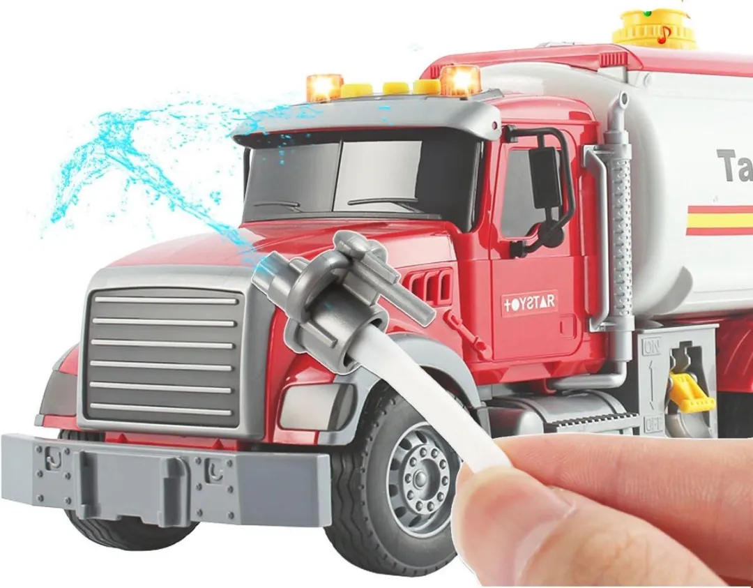 TOYSTAR Grote Tankwagen Speelgoedauto - Rood/Wit