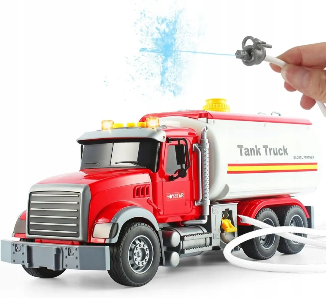 TOYSTAR Grote Tankwagen Speelgoedauto - Rood/Wit