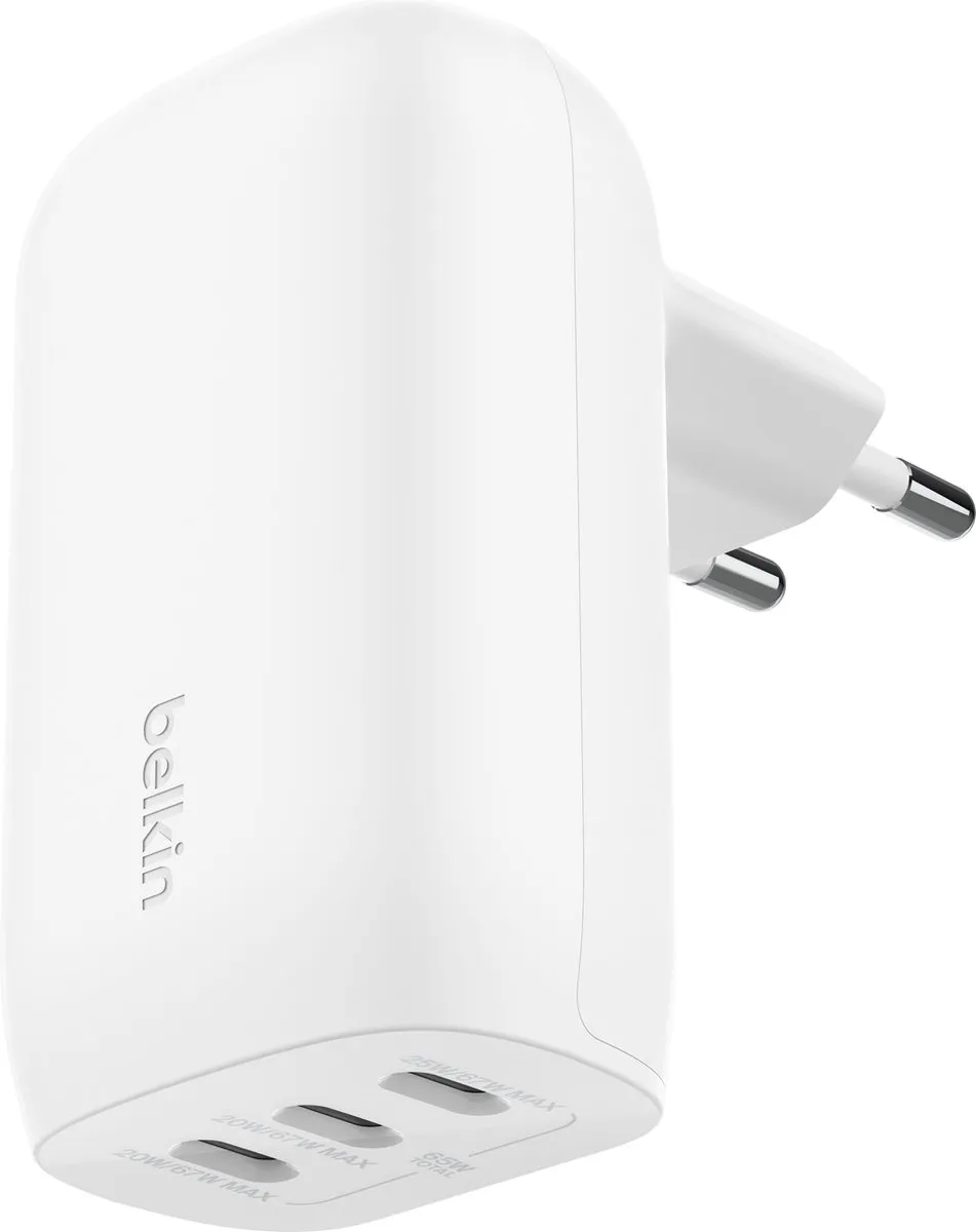 Belkin WCC002vfWH-B6 USB-C Wandlader 65W - Wit