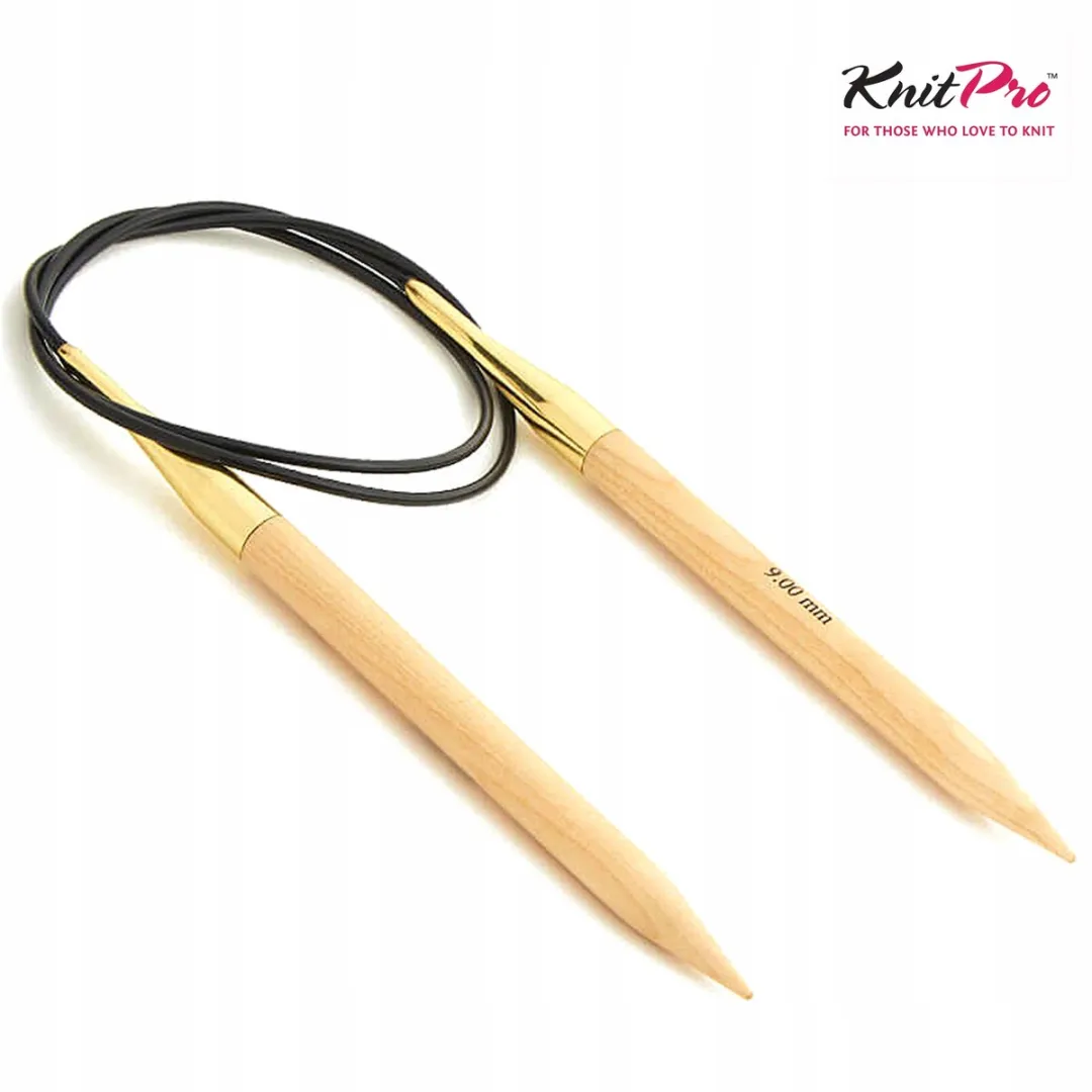 KnitPro Basix Rondbreinaalden 150cm 6.5mm - Hout