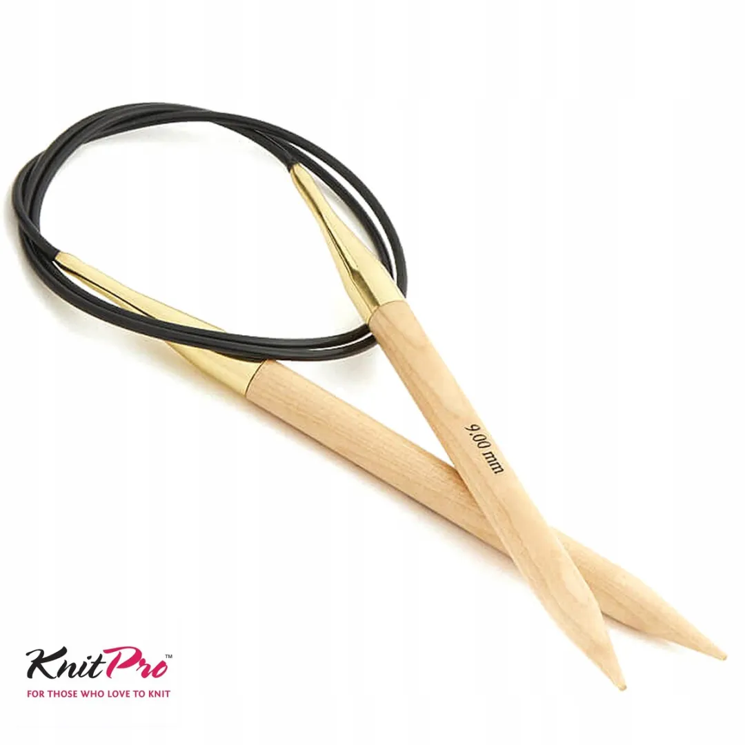 KnitPro Basix Rondbreinaalden 150cm 6.5mm - Hout