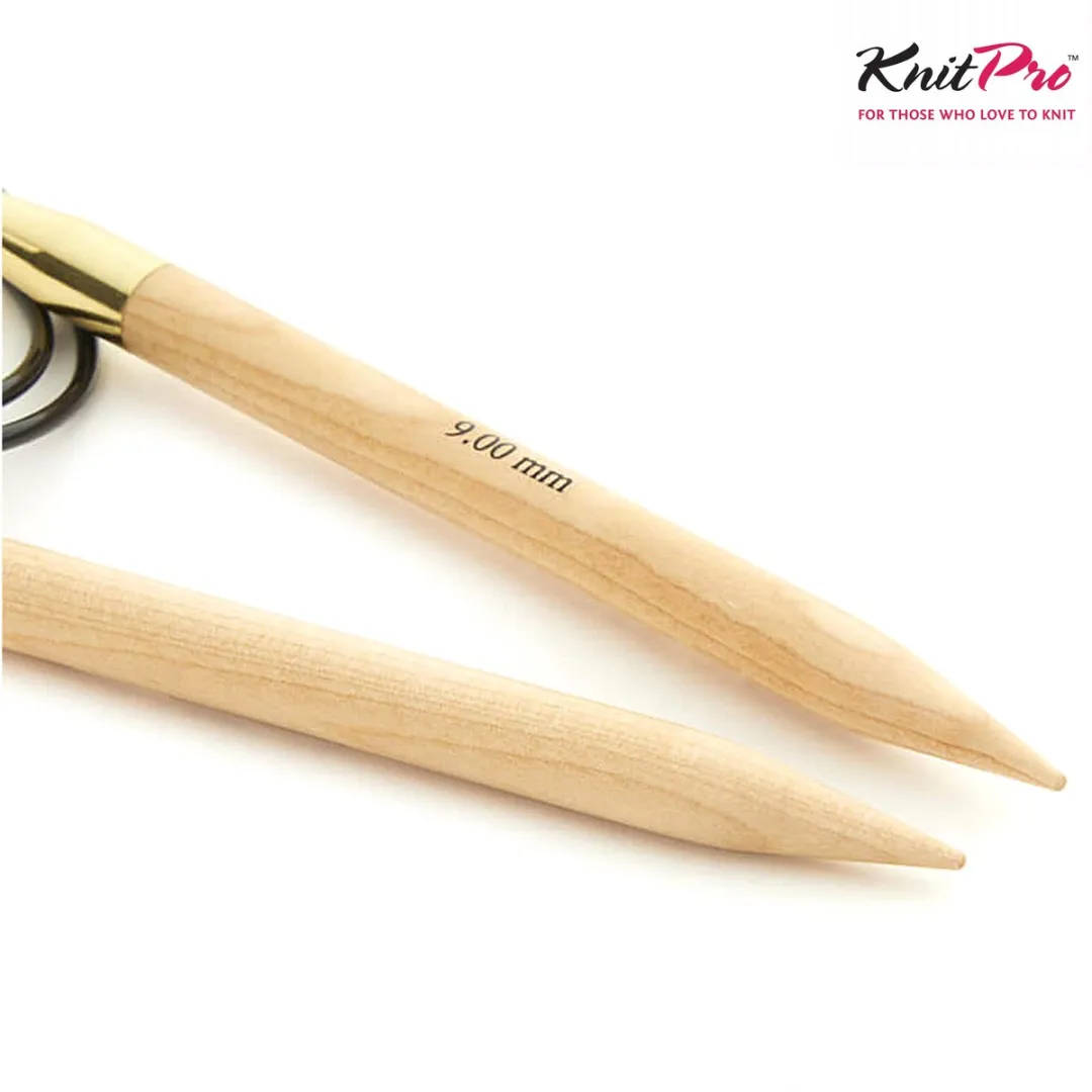 KnitPro Basix Rondbreinaalden 150cm 6.5mm - Hout