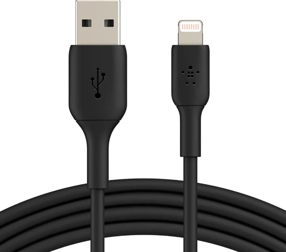 Belkin iPhone Lightning naar USB Kabel CAA001bt1MBK - 1m - Zwart - afbeelding 6 van 6