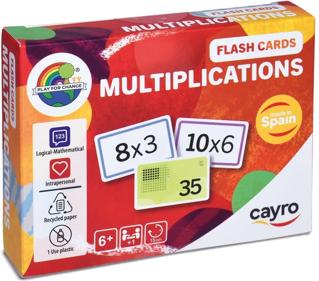 Geronimo Games Cayro 02537 Flash Cards Vermenigvuldigen
