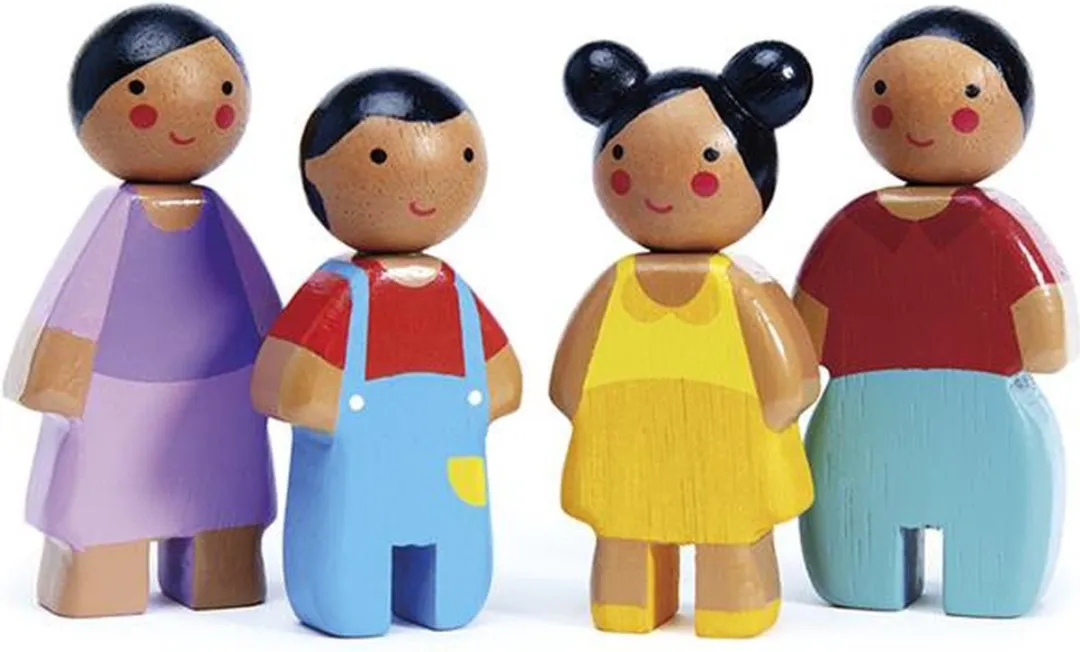 Tender Leaf Toys Poppenfamilie Sunny Hout