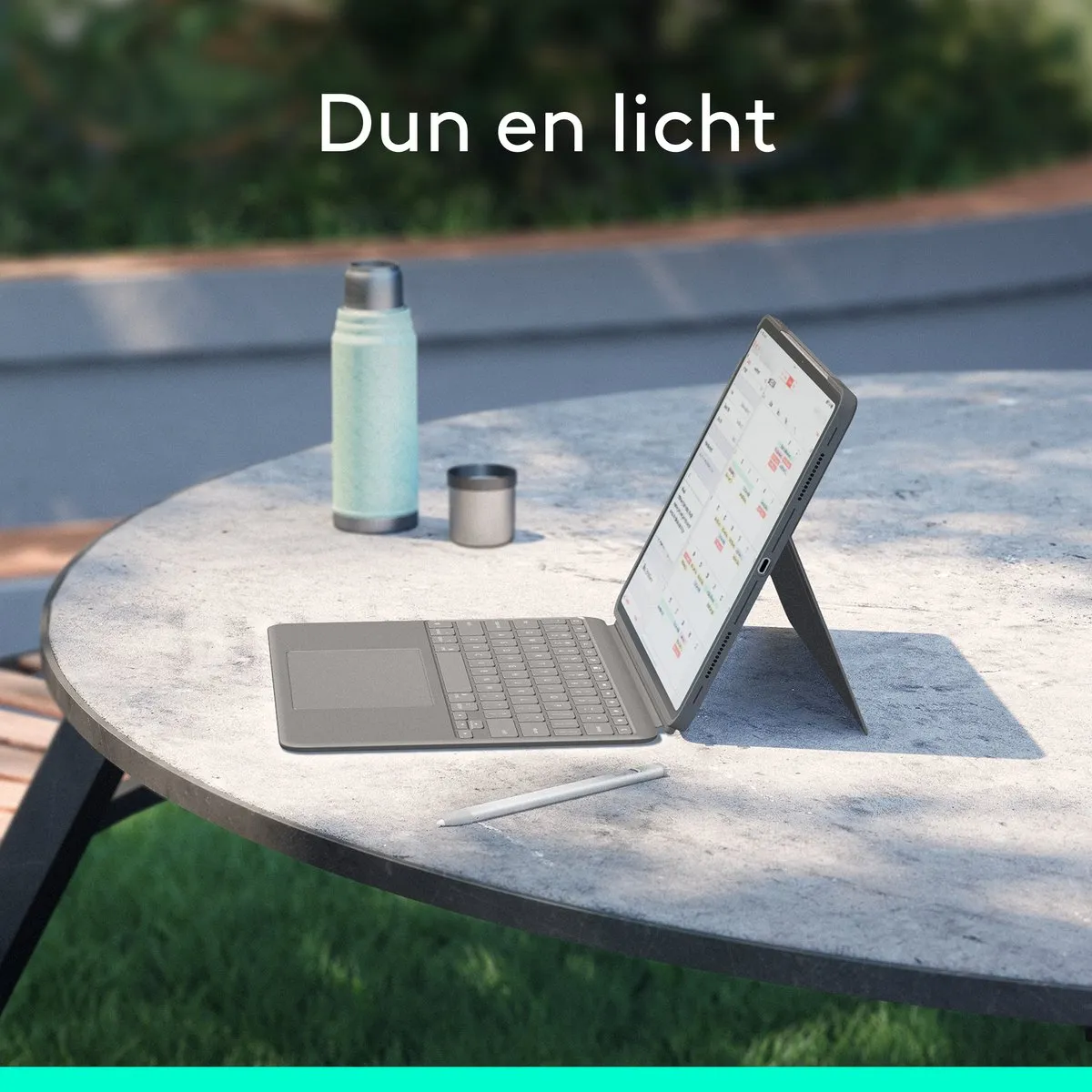 Logitech Combo Touch iPad Air 13 920-012613 - Toetsenbord - Grijs - afbeelding 6 van 6