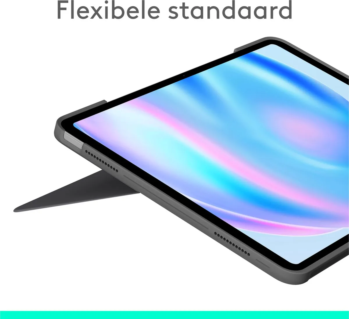 Logitech Combo Touch iPad Air 13 920-012613 - Toetsenbord - Grijs