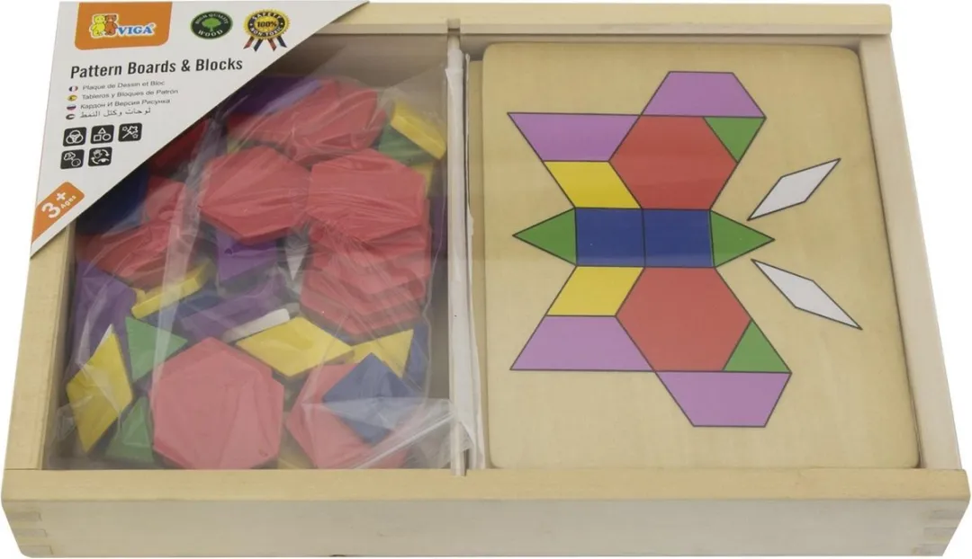 Viga Toys Vormenpuzzel Junior Mozaïek 70 Stuks