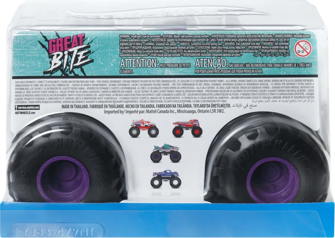 Hot Wheels Great Bite JJB08 - Meerkleurig