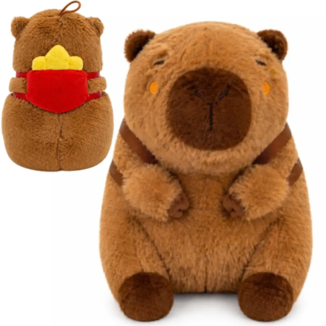 Topknuffels Capibara Pluche Rugzakknuffel 23cm