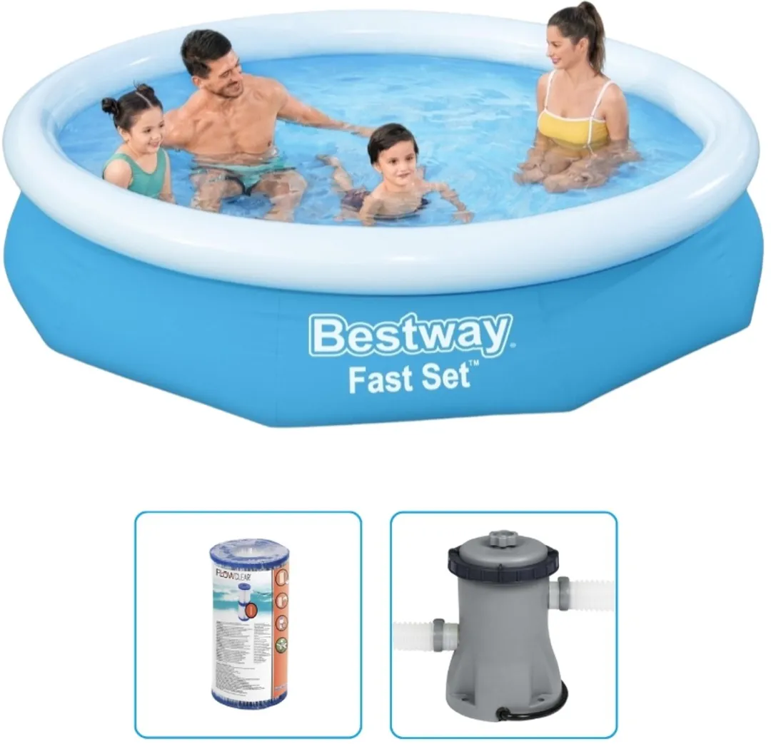 Bestway Fast Set Opblaasbaar Zwembad 305x66cm