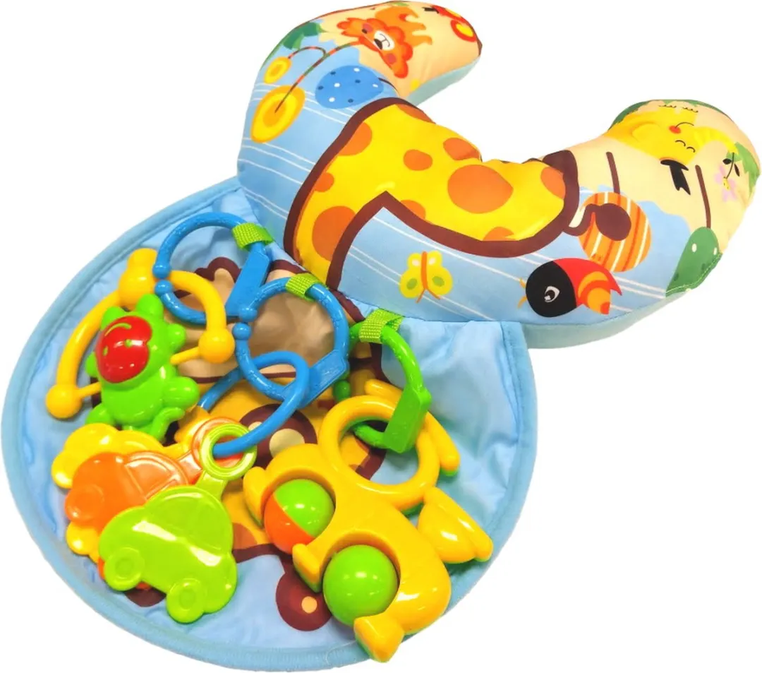 Eco Toys Jungle Blauw Giraffe Buiktrainer