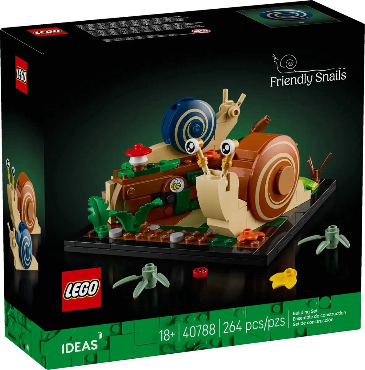 LEGO Ideas 40788 - Friendly Snails - Vriendelijke slakken