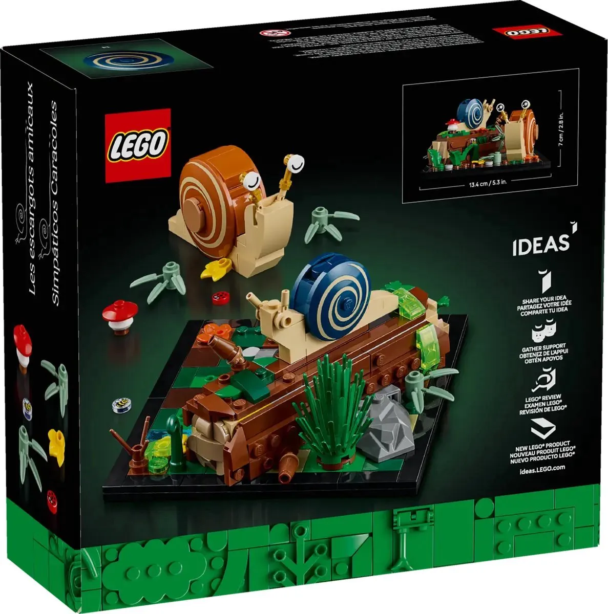 LEGO Ideas Friendly Snails 40788 - 264 Stukken - Multicolor