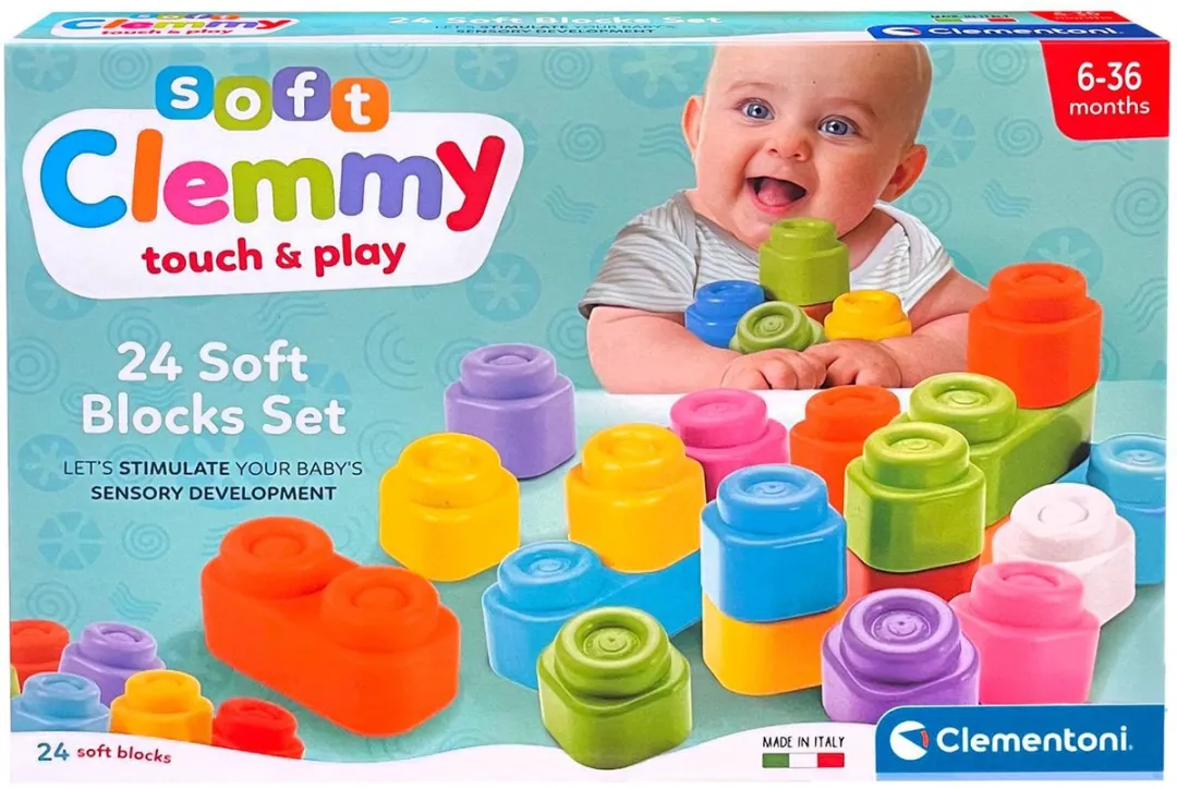 Clementoni Clemmy Blokken 24 Stuks - Multicolor