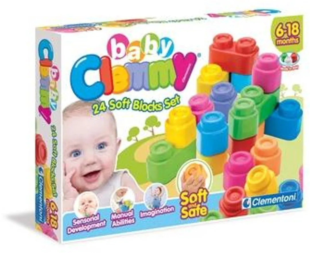 Clementoni Clemmy Blokken 24 Stuks - Multicolor