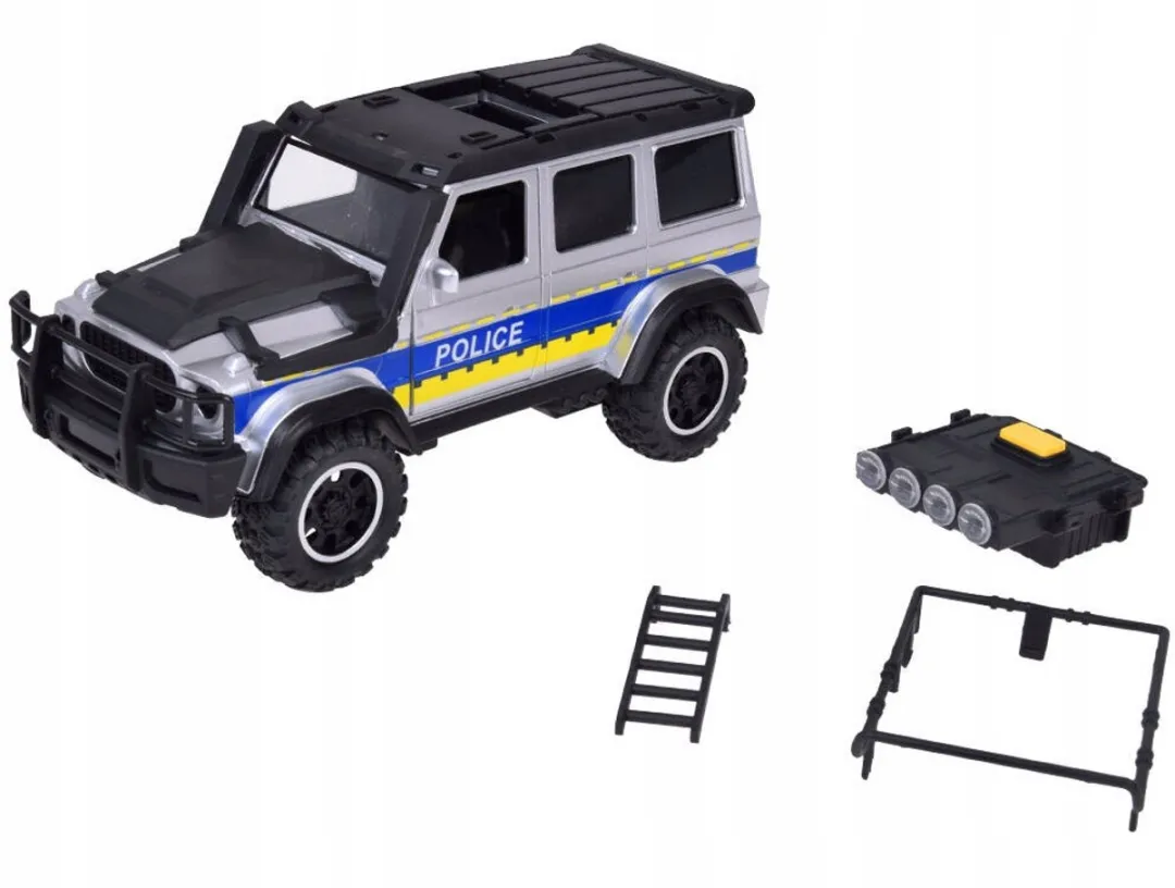 TOYSTAR Terreinwagen Politie ZA5410 - Blauw/Geluid & Licht