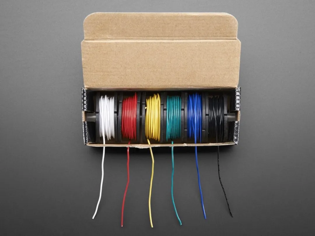 Adafruit Hook-up Wire Spool Set 22AWG - 6x25ft Meerkleurig