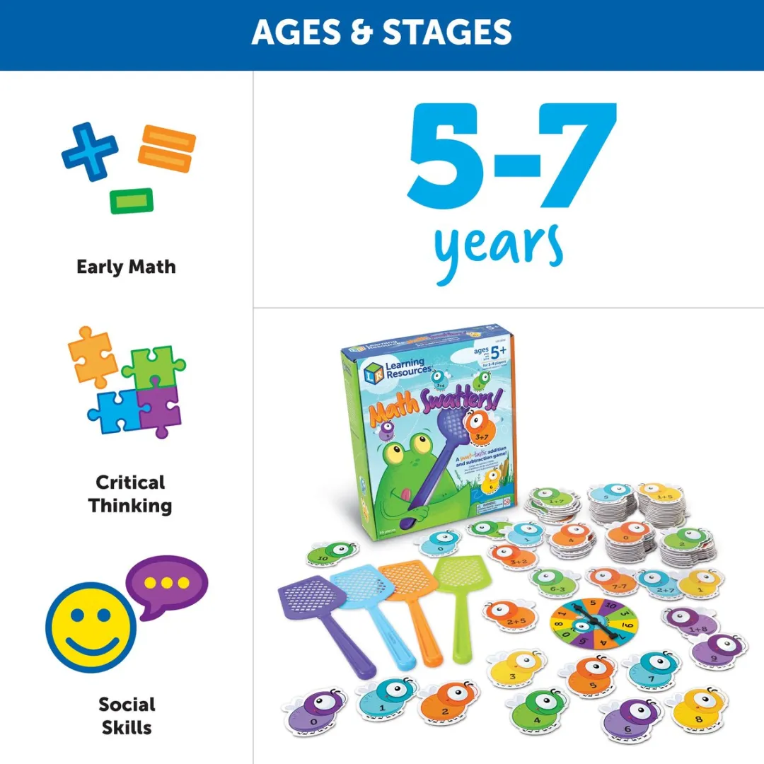 Learning Resources Math Swatters! LER3058 - Rekenspel - 2-6 Spelers