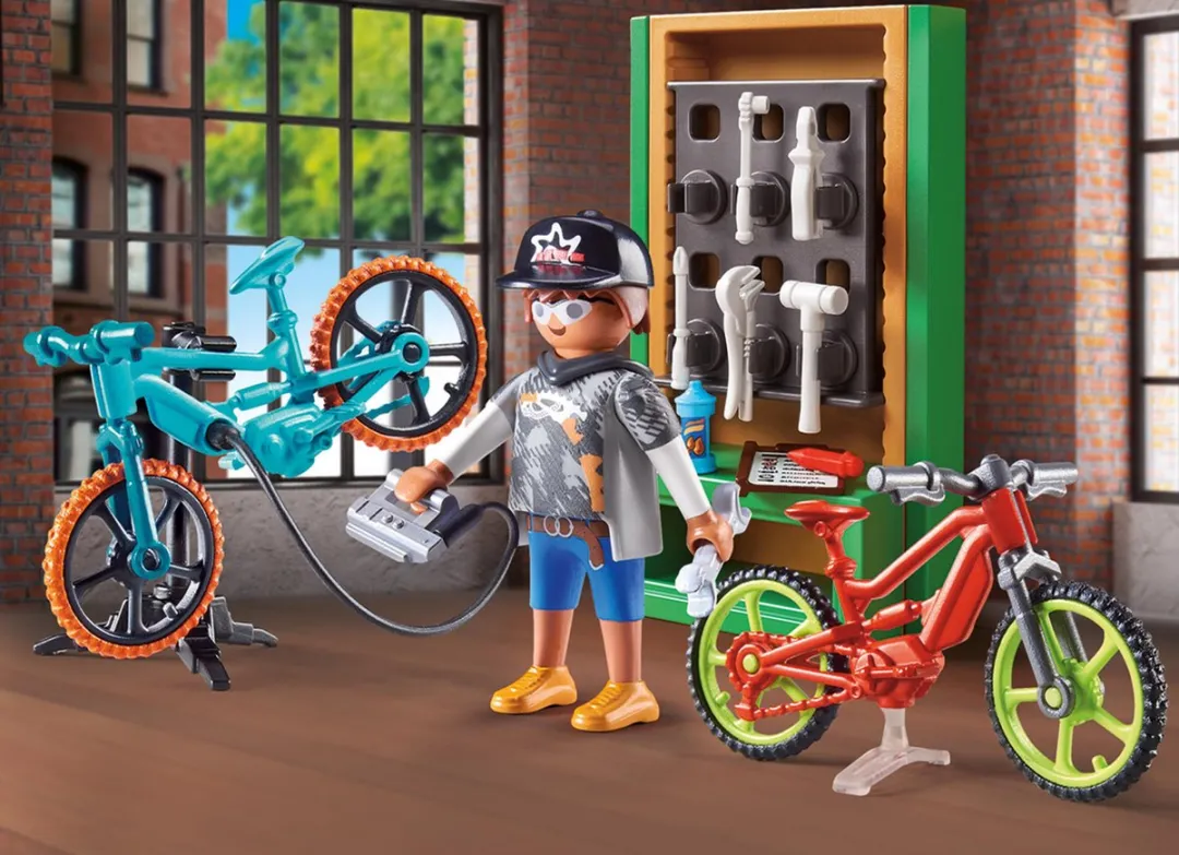 Playmobil E-bike Werkplaats 70674 - Multicolor