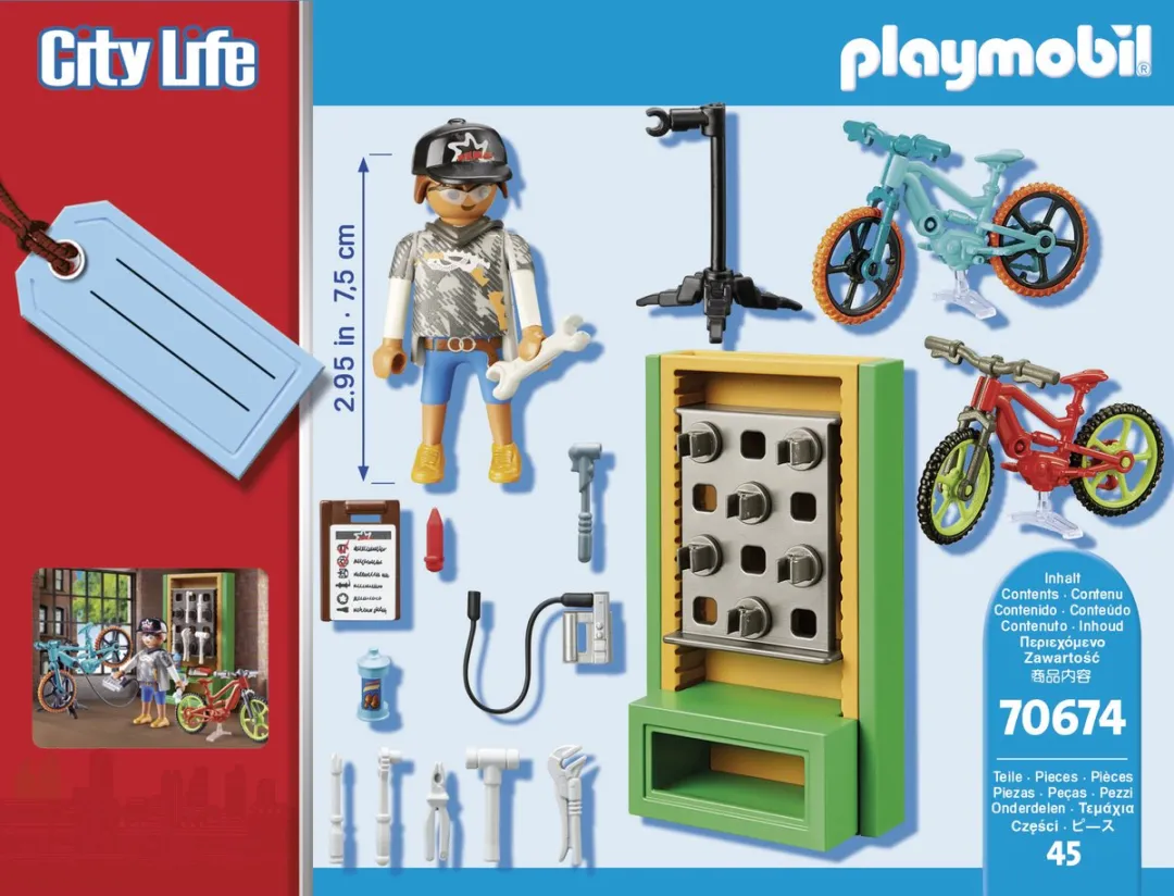 Playmobil E-bike Werkplaats 70674 - Multicolor