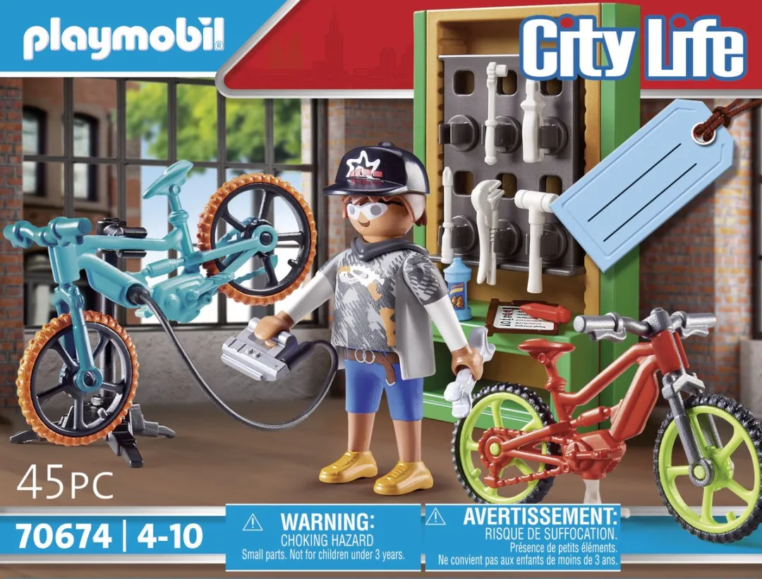 Playmobil E-bike Werkplaats 70674 - Multicolor