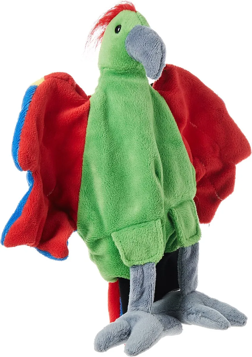 Beleduc Papegaai Speelhandschoen Handpop - Groen