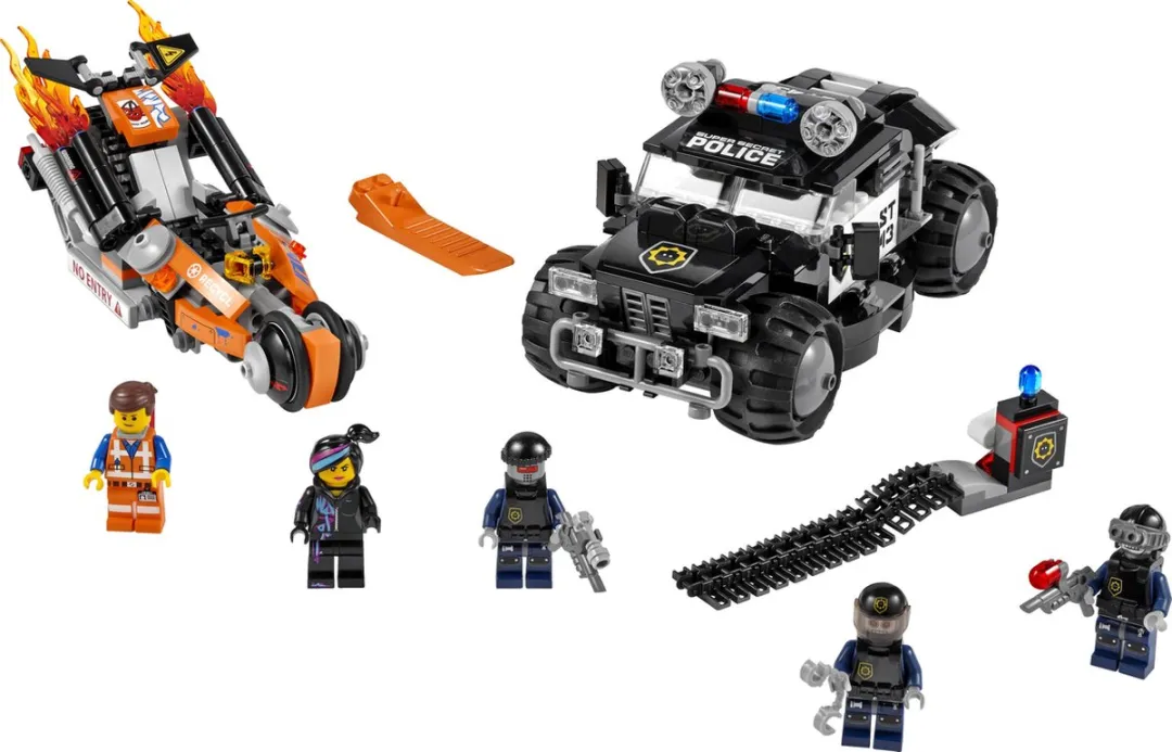 LEGO Supermotor Achtervolging 514 Stukken - 5 Minifiguren - Meerkleurig