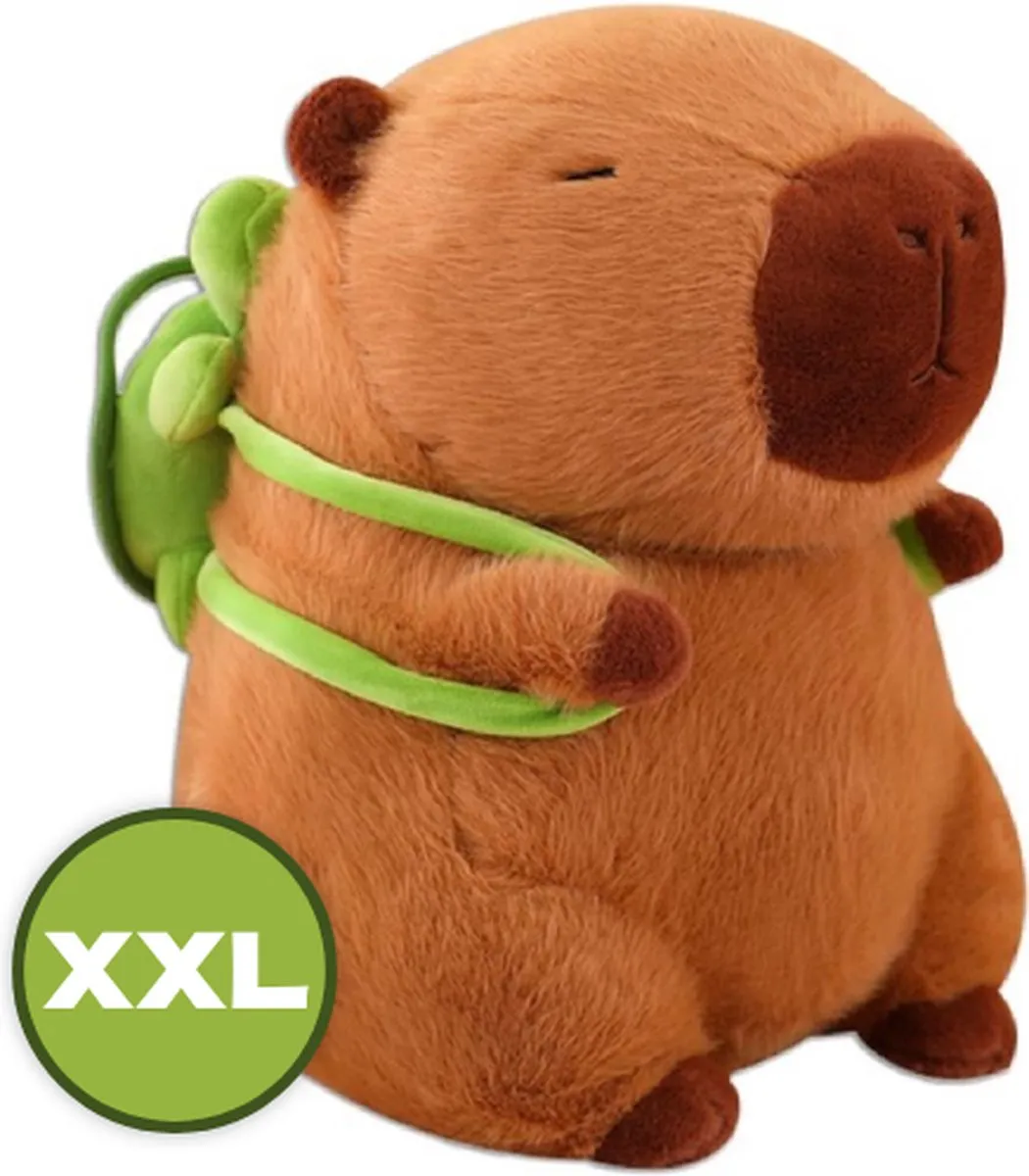 Topknuffels Capybara met Rugzak Pluche XXL 70cm