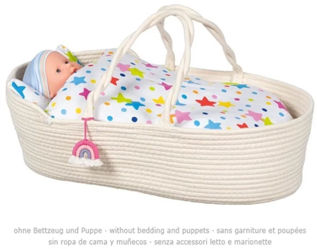 Goki GK51427 Poppen Draagmand - Meerkleurig