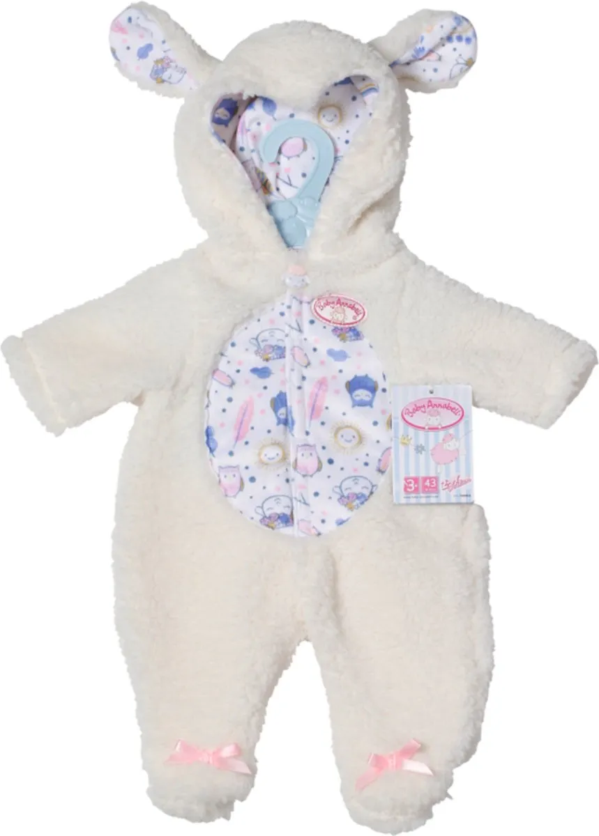 Baby Annabell Schapen-onesie 43cm - Poppenkleding - Multi Color