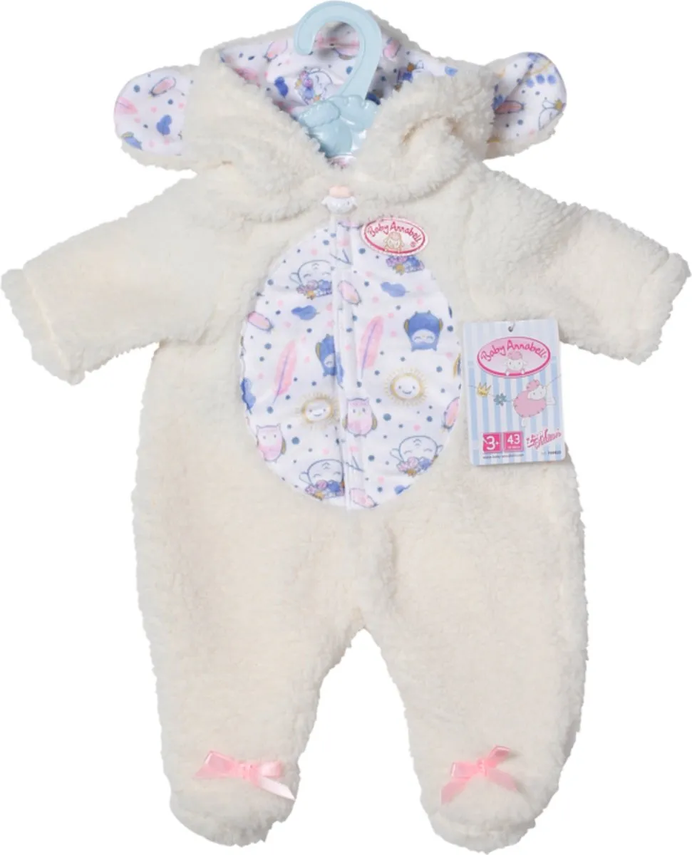 Baby Annabell Schapen-onesie 43cm - Poppenkleding - Multi Color