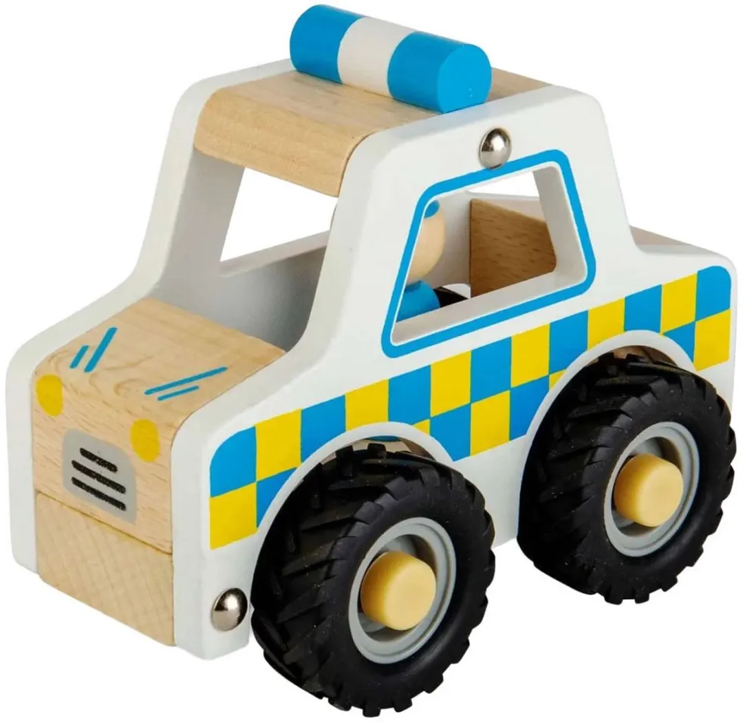 BIGJIGS Houten Politieauto 38007