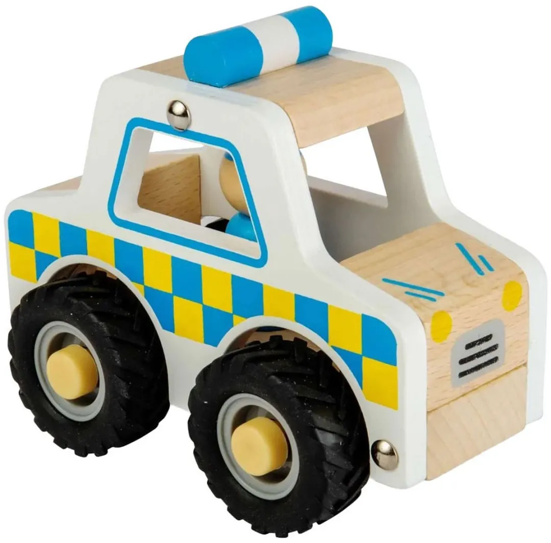 BIGJIGS Houten Politieauto 38007