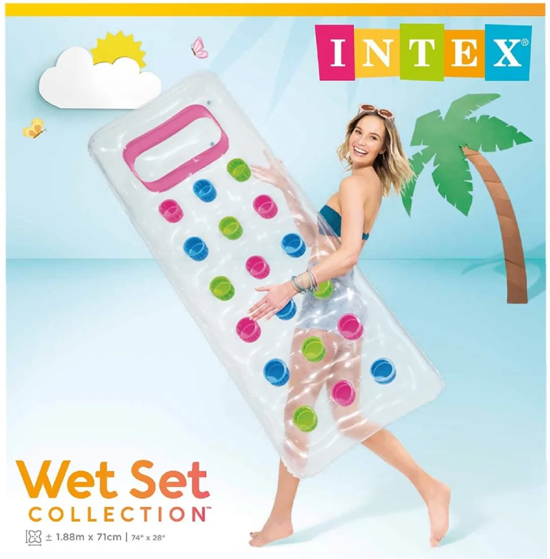 Intex Suntanner Lounge Luchtbed Roze 188x71cm