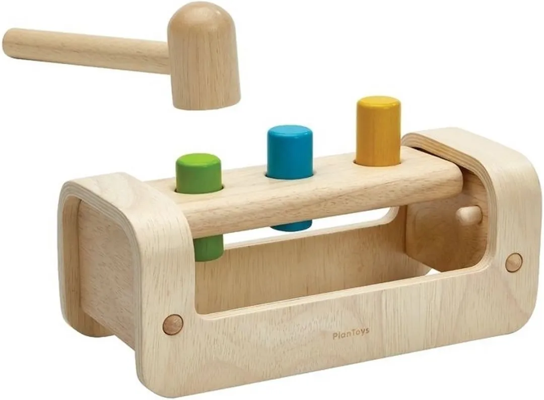 Plantoys Houten Stampende Bank