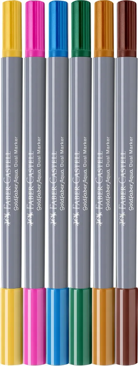 Faber-Castell Goldfaber Duo Aquarelmarker 6 Stuks - Coconut